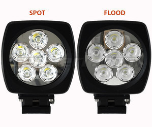 Additional LED Light Square 60W CREE for 4WD - ATV - SSV Spotlight VS Floodlight